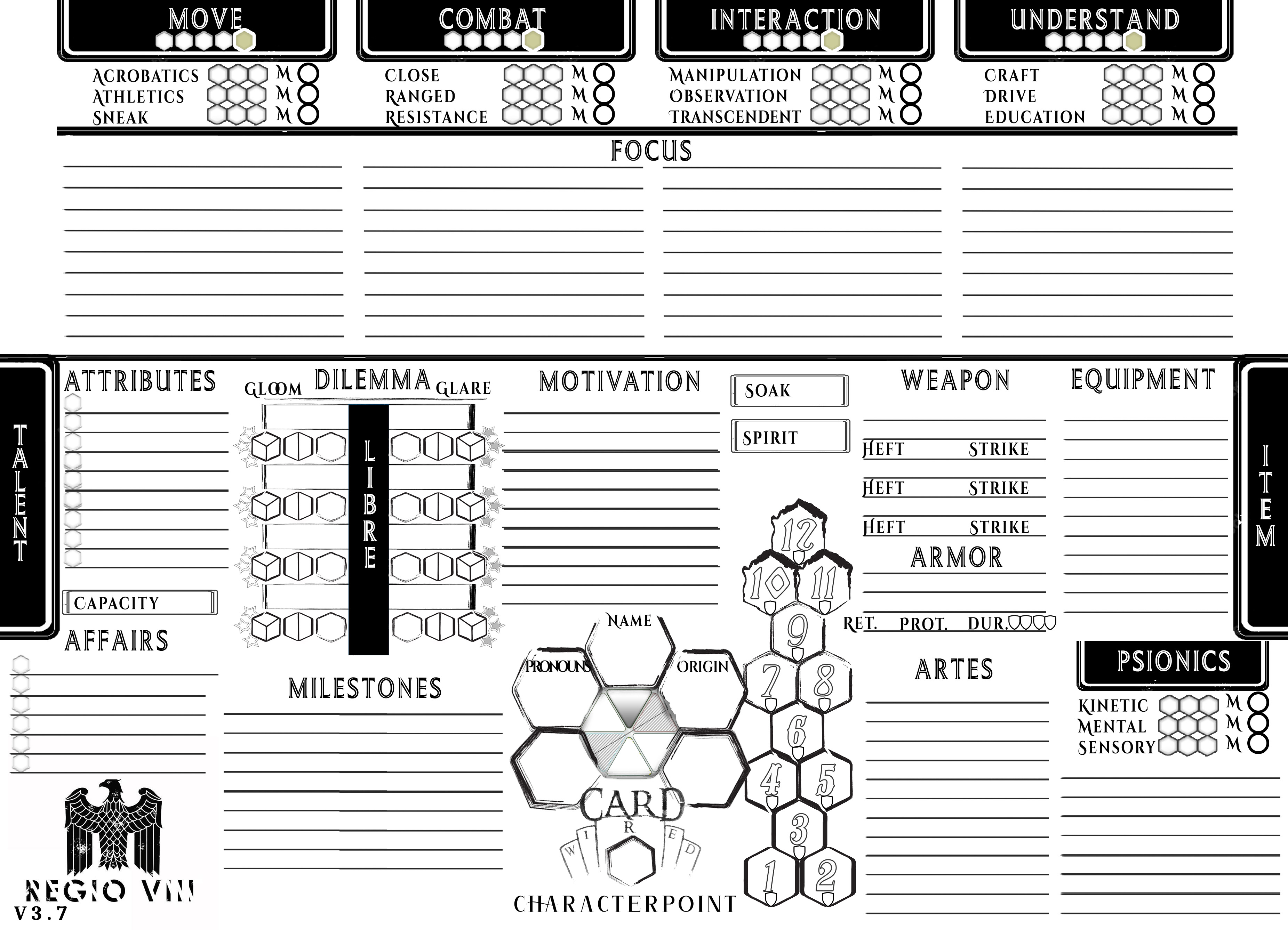 Charactersheet